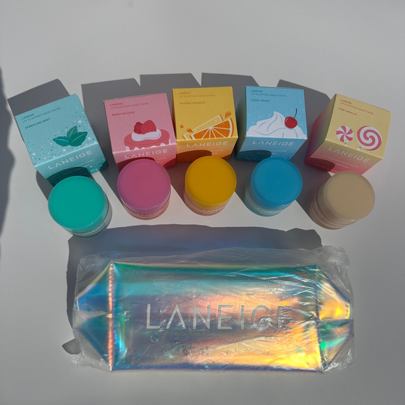 Laneige Lip Sleeping Mask Limited Edition Swirls Berry Orange Vanilla Mint Soda - Picture 4 of 16